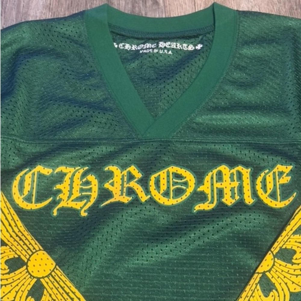 Chrome Hearts Green Mesh Long Sleeve Jersey - Picture 3 of 7